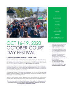 Court Days Festival Mt Sterling Montgomery County KY